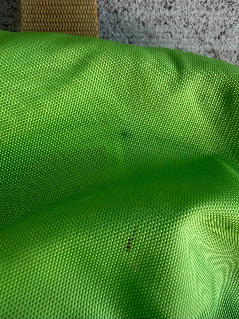 L.L.Bean Backpack Lime Green Reflective School Travel Daypack Tabarini 19”